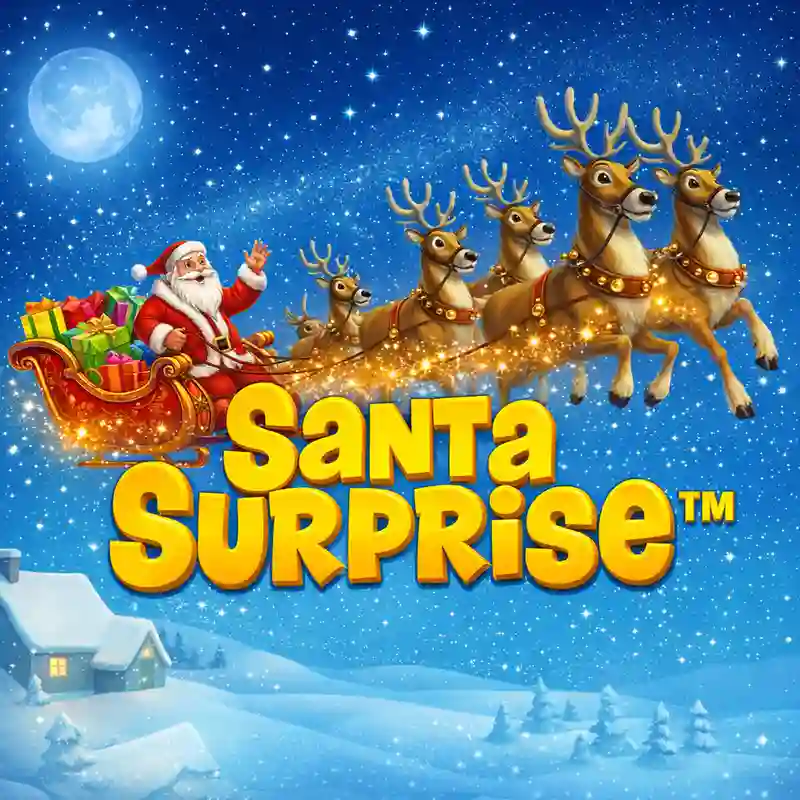 Santa Surprise casino game interface at scatter